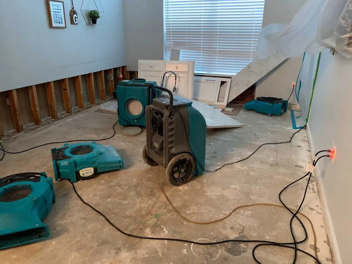 Dehumidifier in flood-cut room for Water Extraction & Removal in Shiprock